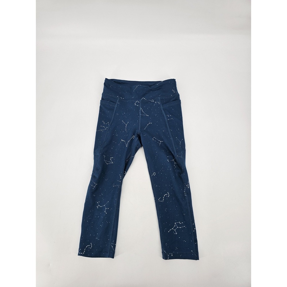 Tek Gear Green Constellation Mid Rise‎ Leggings Girls Size Medium ( 8 )